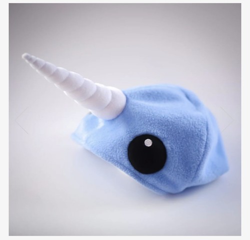 Narwal Beanie Mütze Mütze Einhorn Hashtag Sammlerstücke Kinder Einheitsgröße neu mit Etikett