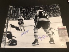JSA John Bucyk & Wayne Cashman Autographed 16x20 Boston Bruins Signed 631