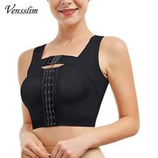 Womens Post-surgery Front Closure Push Up Bra Posture Corrector Body