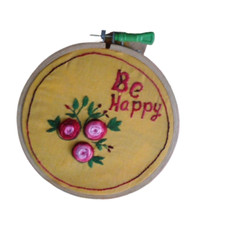 DIY 3D Hand EMBROIDERY Gift Frame VINTAGE Needle Point Wooden Stitch Picture Wal