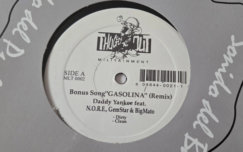 DADDY YANKEE N.O.R.E. Gasolina / In A Minute SEALED Vinyl 12" Single - Image 2 of 4