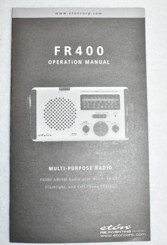 Amerikanisches Rotes Kreuz ETON FR400 Notfallradio, weiß AM/FM/TV1/TV2/Wetter Neu in OVP - Bild 6 von 10