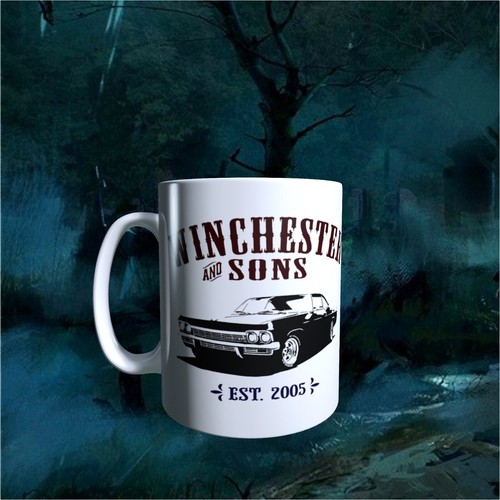 TV - Sobrenatural - Winchester - (3 diseños) tazas de café 11 oz - Imagen 9 de 16