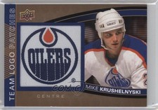 2013-14 Upper Deck Edmonton Oilers Team Logo Mike Krushelnyski #TL-42 Patch 2a6