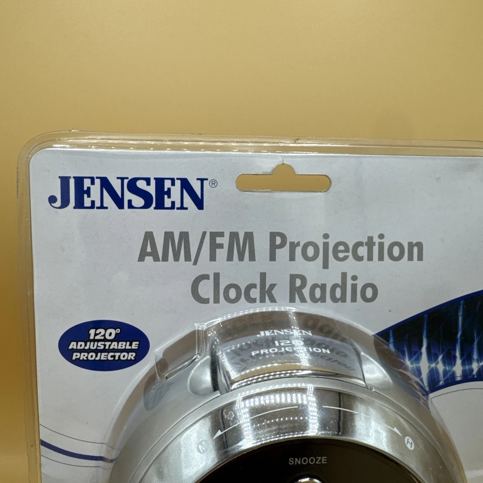 Jensen am/fm projection clock radio, in original plastic JCR-222 NEW IN BOX - Image 2 of 4