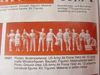 Us Air Force Piloten - 12 Unbemalte Figuren Preiser MilitäR 1:87 - 16521 #E