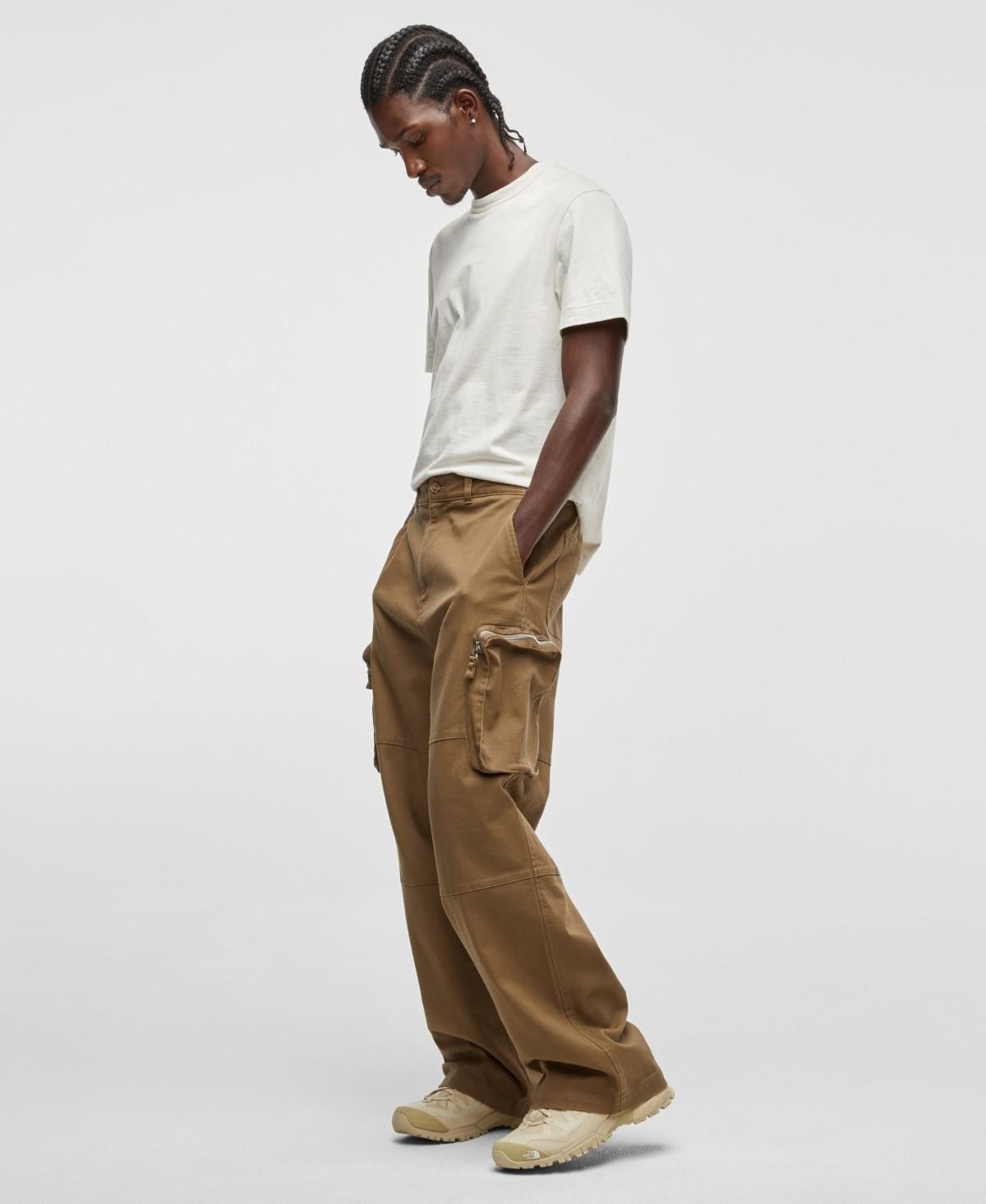 Mode of One Mens Relaxed-Fit Utility Cargo Pants Brown 34 8590₽