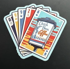 DUTCH BROS Sticker July 2025 Playing Cards 1992