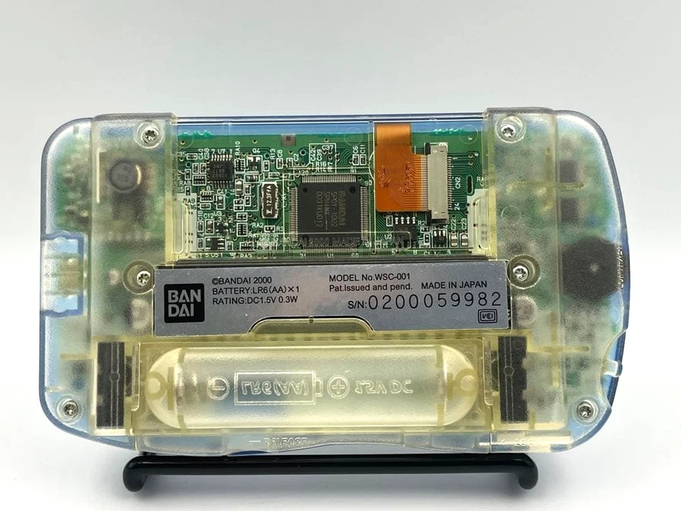 Bandai WonderSwan Color Clear Blue WSC-001 Tested Working From Japan No Battery - Image 2 of 4