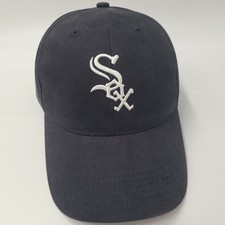 Chicago White Sox Hat Adjustable Fan Favorite Black White MLB Baseball Logo Men