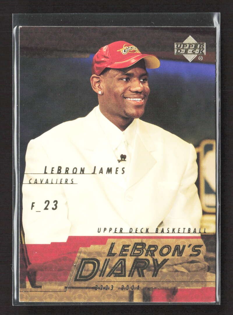 2003-04 Upper Deck LeBron James #LJ5 LeBron's Diary Cleveland Cavaliers DV11484