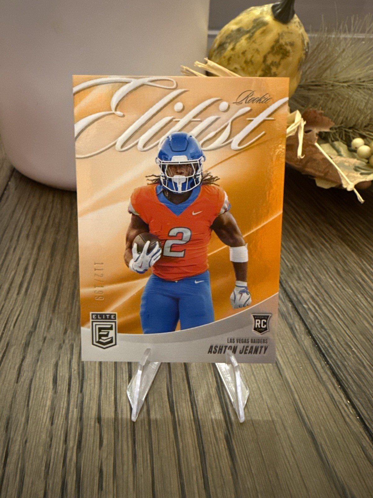 2025 Panini Donruss Elite - Rookies Ashton Jeanty #113 Orange /199 (RC) Raiders!