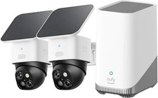 Eufy Security SoloCam S340 2 Cam Kit (HomeBase S380) Solar Powered Outdoor NoFee