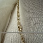 Vtg Midcentury Costume Tear Drop Crystal Pendant w/ Gold Tone Chain 16” — photo 5