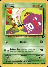 Nintendo Pokemon Team Rocket Koffing #58/82 Common