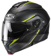 Casco Modulare Aprilbile Flip-Up HJC C91 TERO MC3HSF Nero Giallo Taglia S