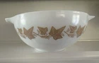 Vintage Pyrex 1 Mixing Nesting Bowl 443 2 1/2 Quart Sandalwood Ivy Leaves VGUC