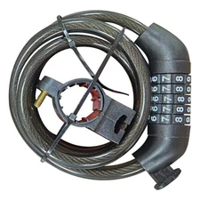 Hurtle 5-Digit Combination Cable Lock for Bikes and Scooters 0.66lbs ABS+Metal