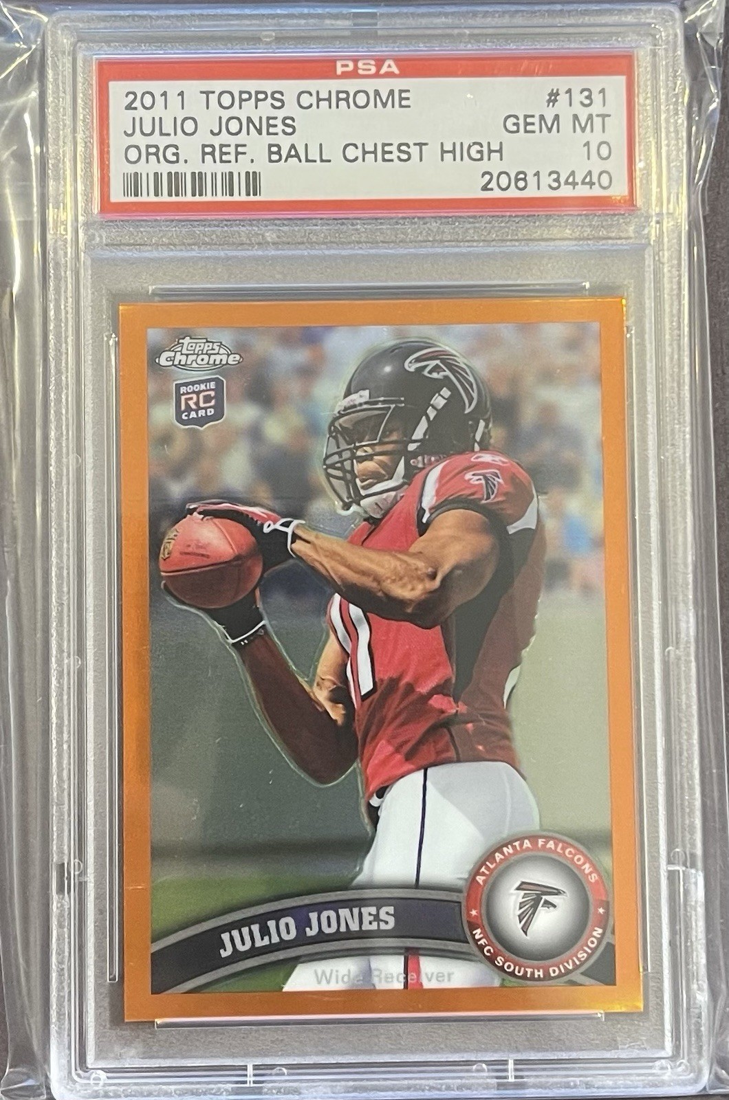 Julio Jones Topps Chrome #131 Orange Refractor
