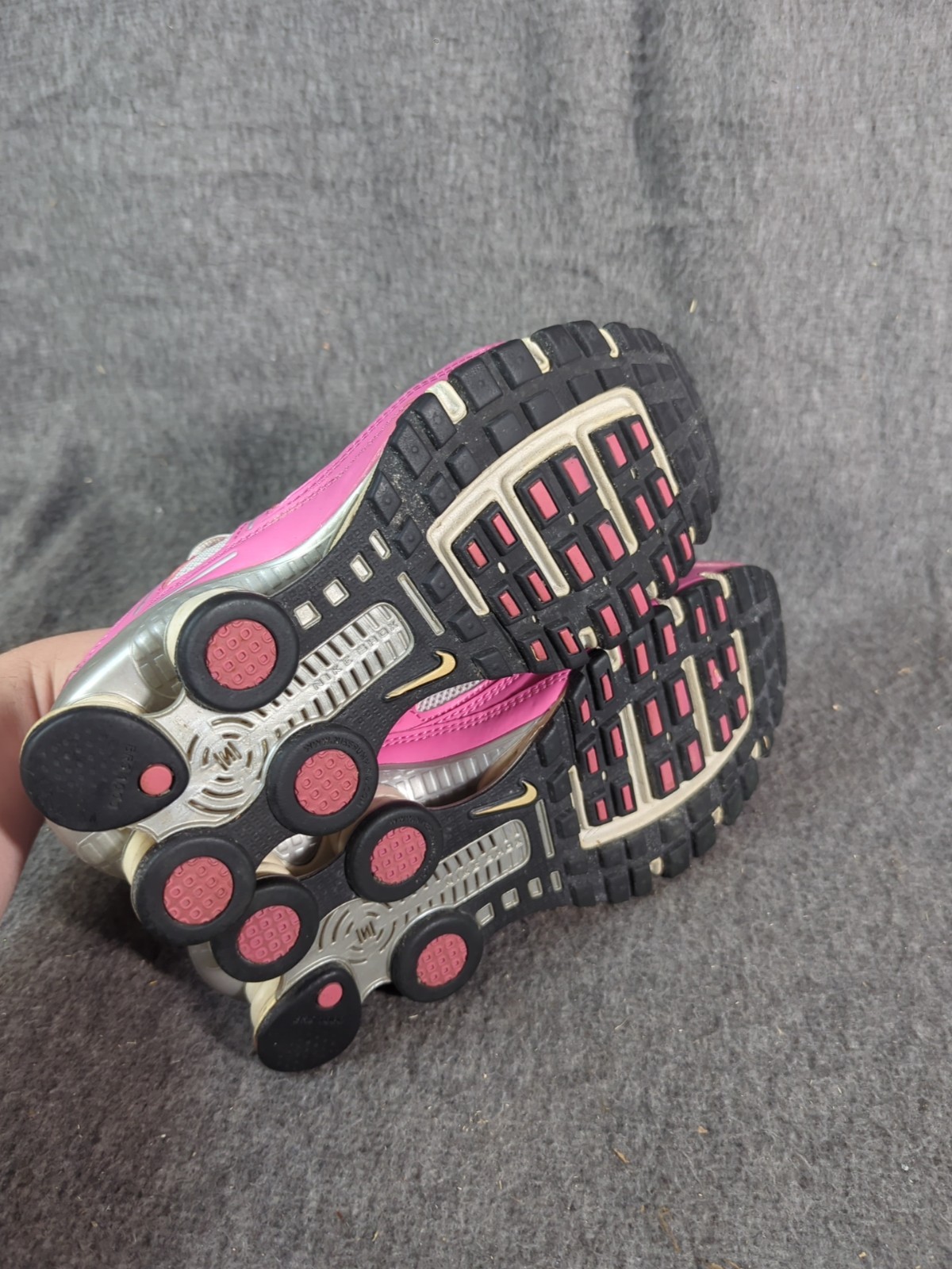 Nike Shox Remix+ Women's Size 7.5 Pink Silver Sneakers - Great Condition image 10