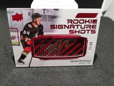 2023-24 Engrained Rookie Signature Shots Red JACOB PERREAULT PJ 21/99 RC Auto