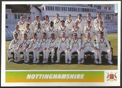 PANINI CRICKET 95 - #118 - NOTTINGHAMSHIRE CCC TEAM PHOTO