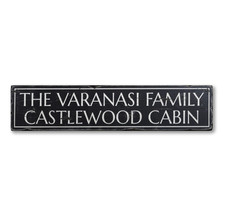 Custom Family Cabin Name Sign - Rustic Hand Made Distressed Wooden