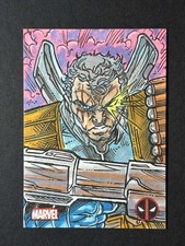 Marketplace image: Deadpool Topps Chrome 2025 Cable Sketch 1/1 Elvin A. Hernandez Auto