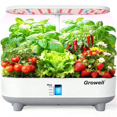 Growell Hydroponics Growing System Kit 16 Pods Vertical 8L Indoor Gardening