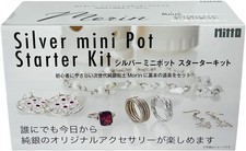 PMC3 Silver Mini Pot Set Pure Silver Clay Starter Kit w/ Mini Kiln Tools JAPAN