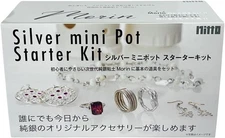 PMC3 Silver Mini Pot Set Pure Silver Clay Starter Kit w/ Mini Kiln & Tools JAPAN
