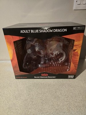 D&D Nolzur's Marvelous Miniatures Adult Blue Shadow Dragon Figur Neu OVP