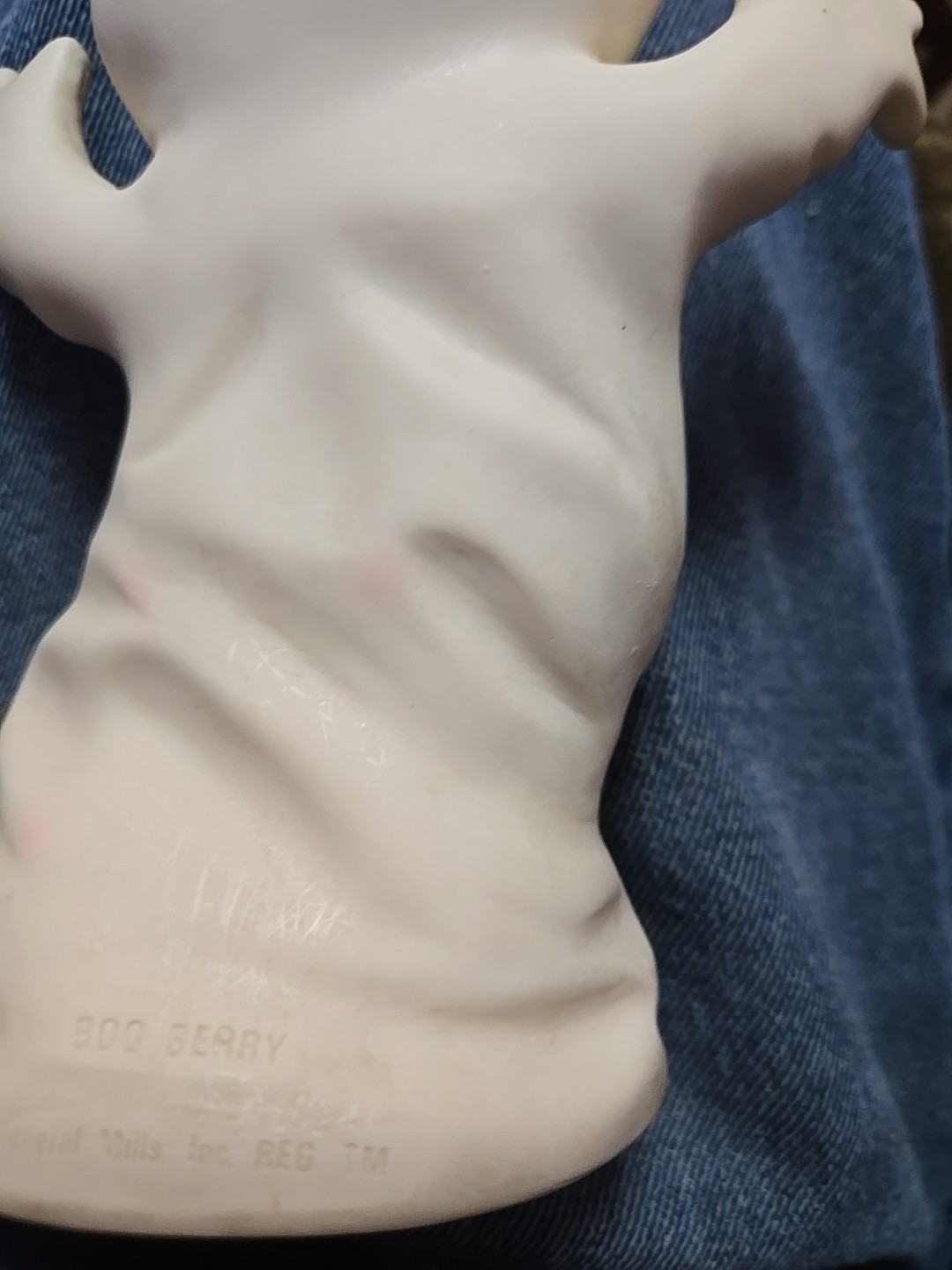 Vintage 1970s General Mills Product People Boo Berry Vinyl Figure Toy Squeaky