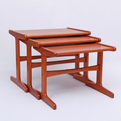 Vintage 1970s Teak Nesting Tables by Steen Burchard-Nielsen