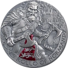 2026 Cameroon Rollo of Normandy The Way to Valhalla 2 oz Silver Coin