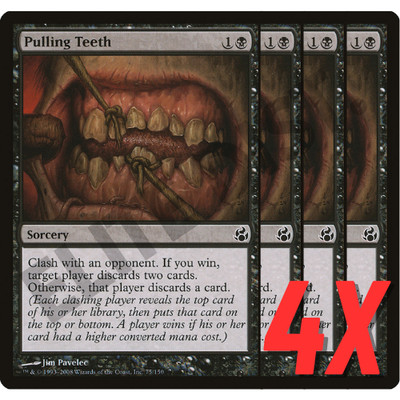 MTG Pulling Teeth (Morningtide) 75/150 (NEAR MINT) (4X)