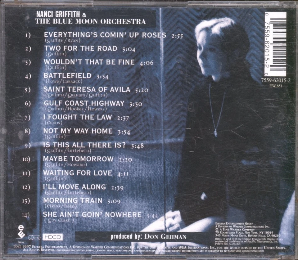 Nanci Griffith Blue Roses From The Moons CD Deutschland Elektra 1997 7559620152 - Bild 2 von 3