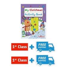 1 X My Christmas Activity Book - A4 Kids Children Xmas Theme Cute Colouring.