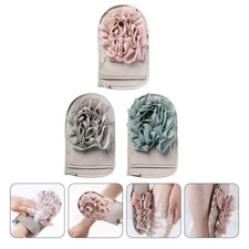 3Pcs Durable Shower Gloves Bath Mitts Body Scrubbing Gloves for Bathing Use