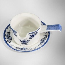 Johnson Bros Holland Blue Ironstone Gravy Bowl & Underplate England