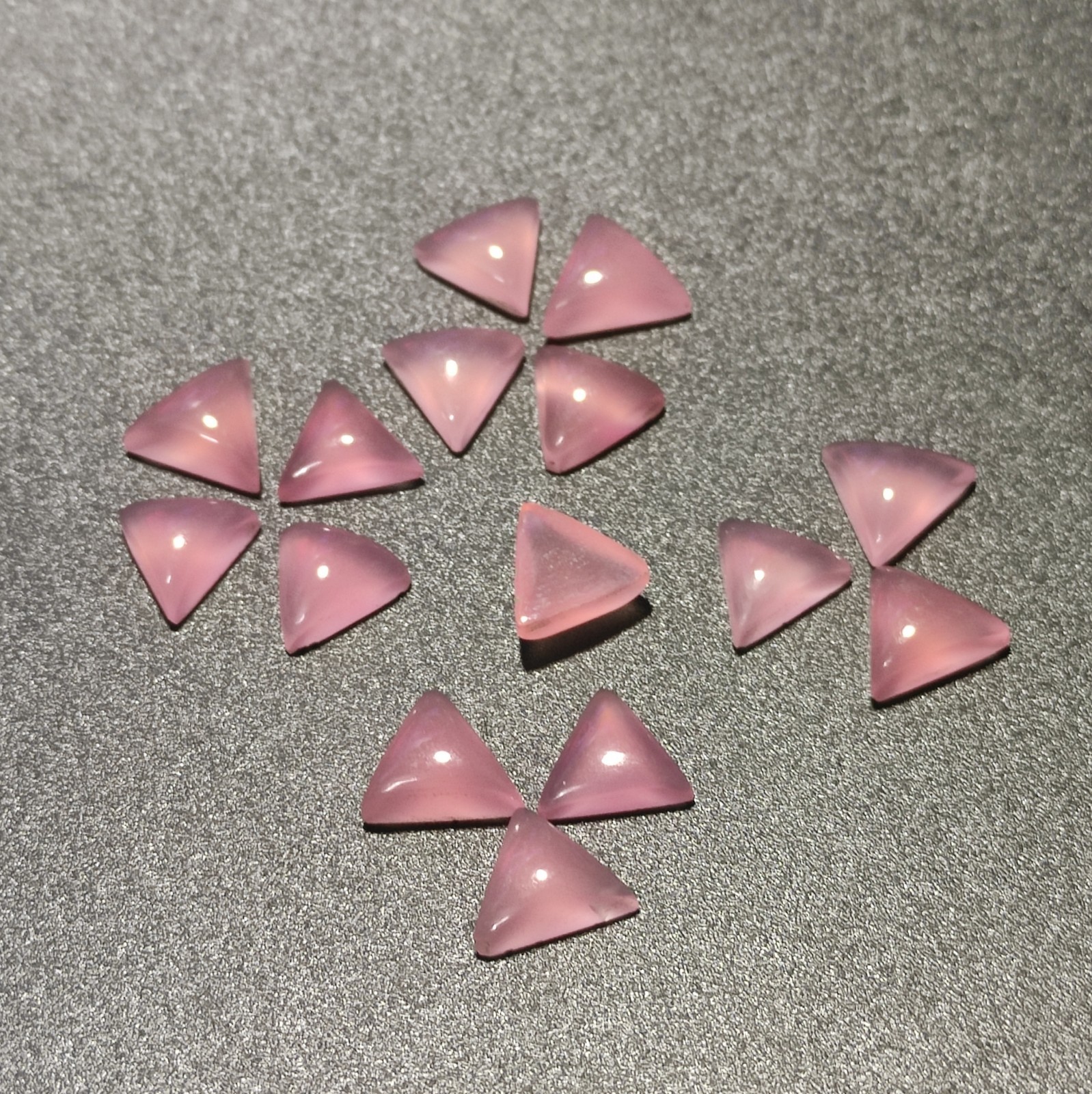 Natural Indian Chalcedony Cabochon Loose Healing Gemstone For Earrings Supply