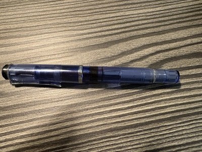  Pelikan M205 Blue Transparent Demonstrator Fountain Pen