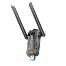 6500Mbps WiFi 7 USB 3.0 Wireless Adapter Tri-Band Network Card for Win10 11