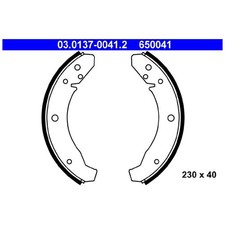Bremsbackensatz hinten für VW 181 Kaefer 15 Karmann Ghia 14 | 23862782