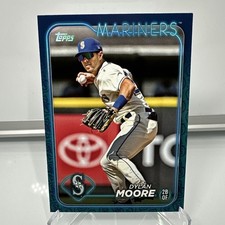 Dylan Moore (TEAM LOGO COLOR BORDER SSP) 2024 Topps Series 2 #441 Mariners