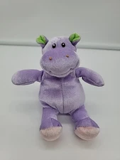 RARE Baby Gund Jungle Collection Purple Hippo Hippopotamus Plush Soft Mini Toy