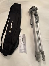 Merkury Innovations 66 in Tripod Pan/Tilt Head w/ Case for Camera/Camcorder