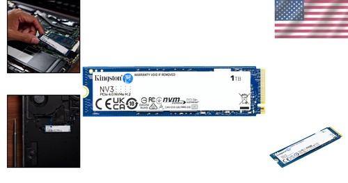 NVMe SSD 1TB M.2 2280 PCIe 4.0 Gen 4x4 High Speed Low Power Storage - Afbeelding 2 van 8