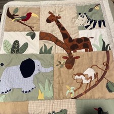 Circo Safari Jungle Embroidered Nursery Bedding. 7 Pieces