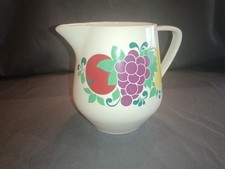 Milchkrug Brigitte Krug Topf Weiß Blumen Dekor 1,6 Liter DDR 60er 70er Jahre GDR